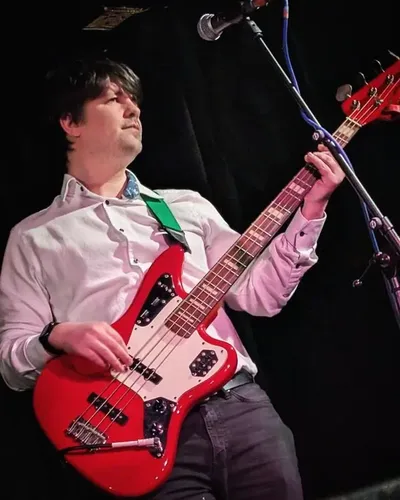 Jamie on stage